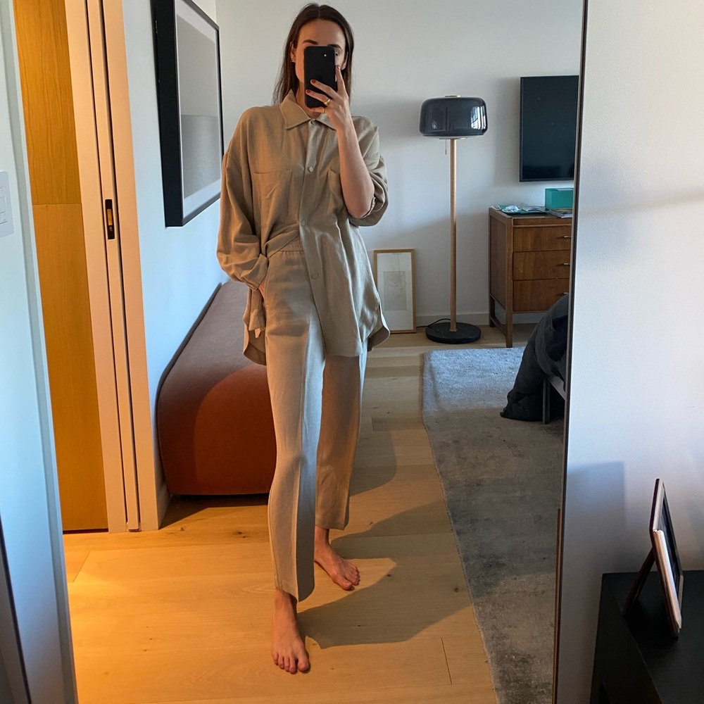 Massimo Dutti Pant & Top/ Light Jacket Set